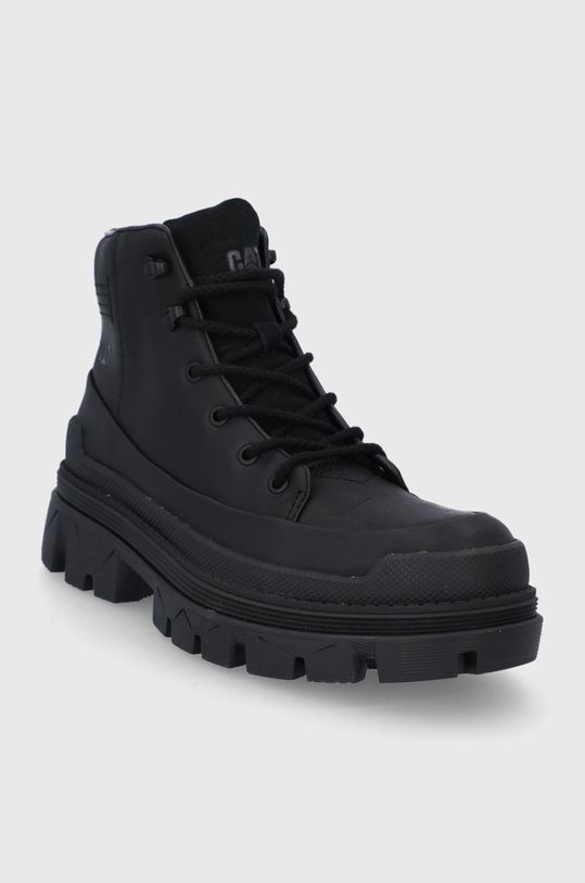 CAT Footwear pantofi de piele întoarsă Hardwear P110495 negru AW21