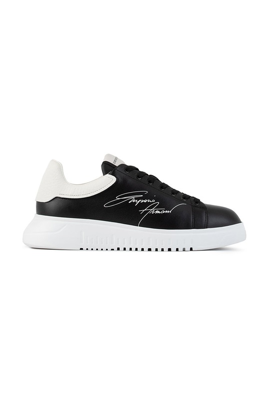 Emporio Armani Buty skórzane imitacja skóry licowej czarny X4X264.XM670.BLACK.OFF