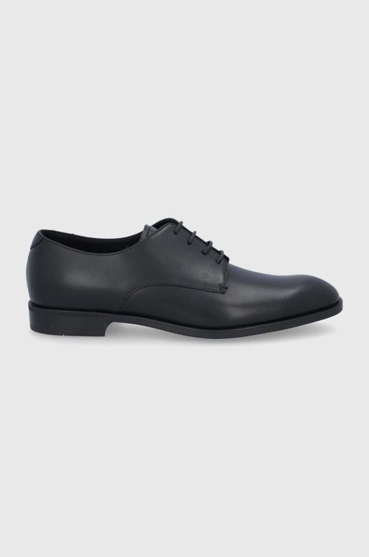 Kožené polobotky Emporio Armani elegantní černá X4C587.XF312.NERO.NERO