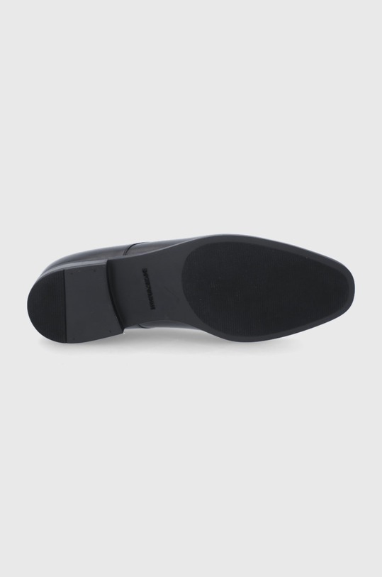 Kožené polobotky Emporio Armani X4C587.XF312.NERO.NERO černá