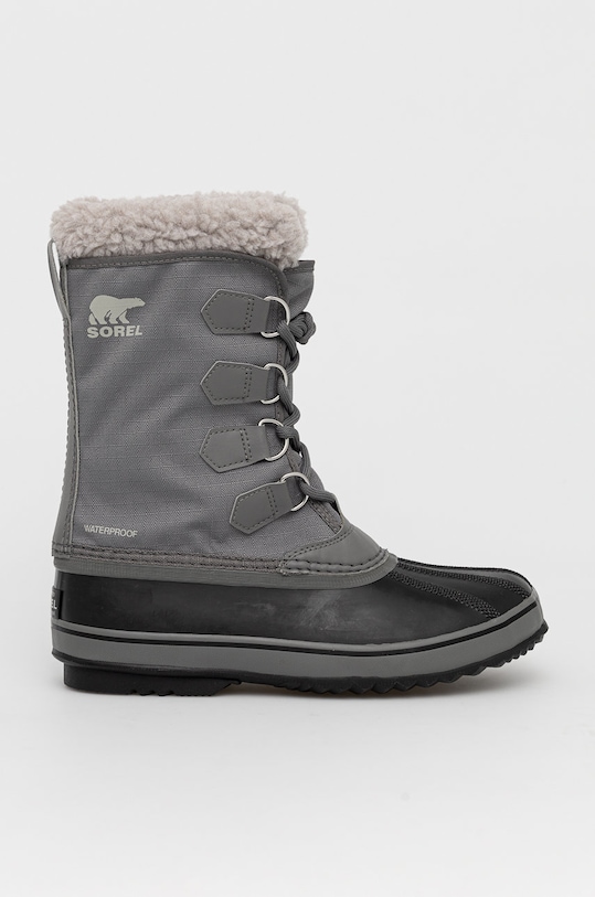 Sorel śniegowce PAC NYLON tekstylny szary 1855191.Quarry.Dov