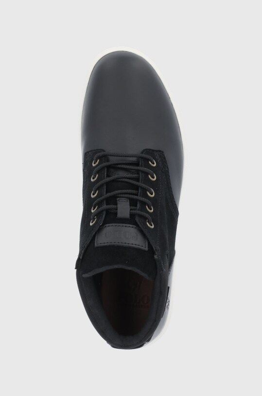 Шкіряні черевики Polo Ralph Lauren Polo Court чорний 809855863002.001