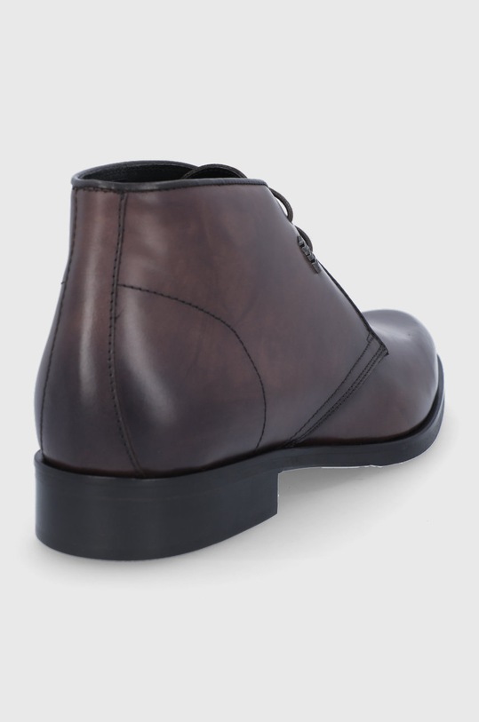 Obuwie Karl Lagerfeld Buty skórzane KL12245.Dark.Brown KL12245.Dark.Brown brązowy