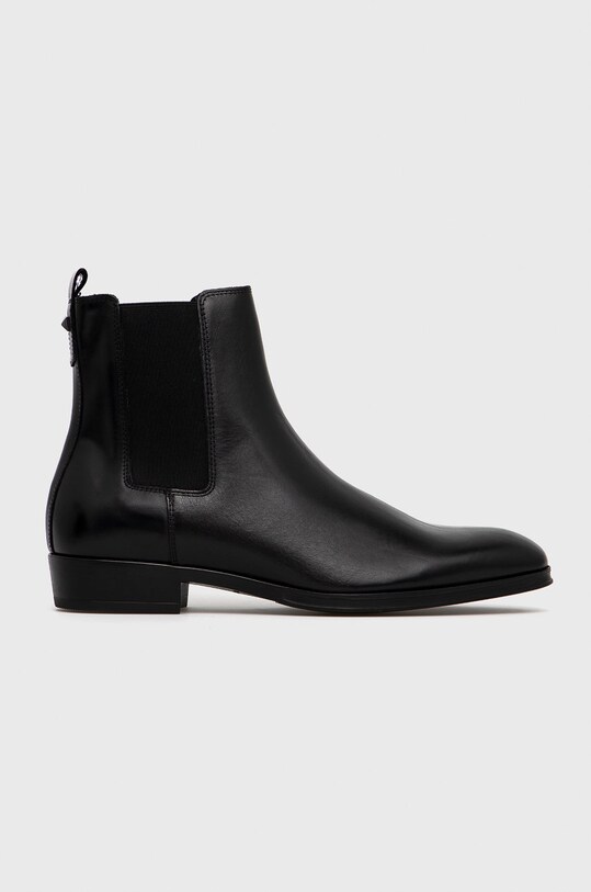 Кожаные полусапоги Karl Lagerfeld кожа чёрный KL12250.Black.Lthr