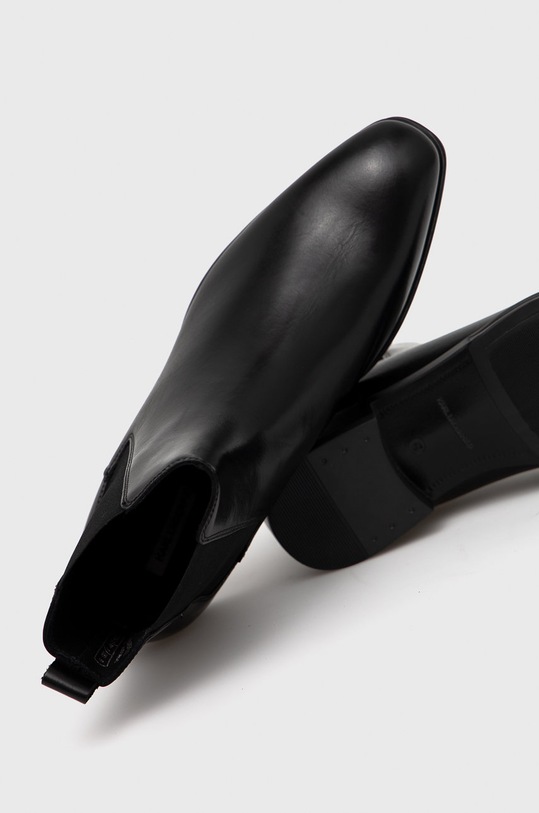 Кожаные полусапоги Karl Lagerfeld чёрный KL12250.Black.Lthr