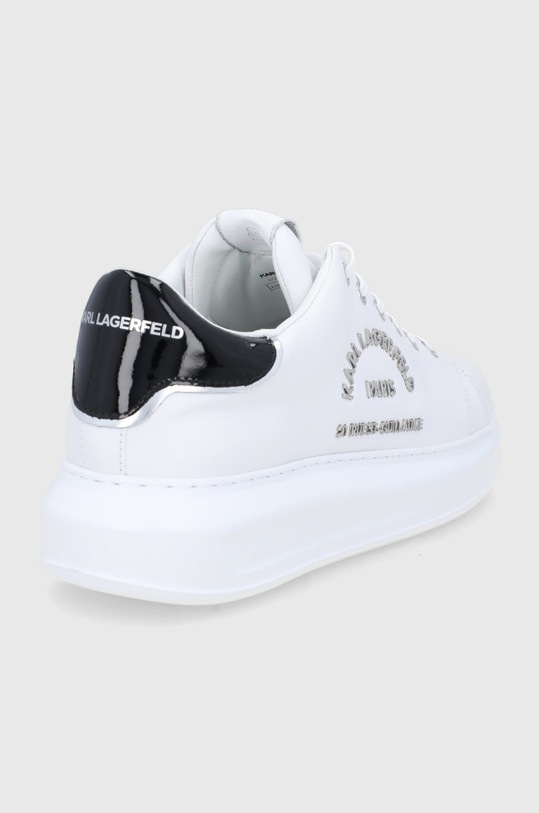Încălțăminte Karl Lagerfeld Ghete de piele KL52539.011 alb