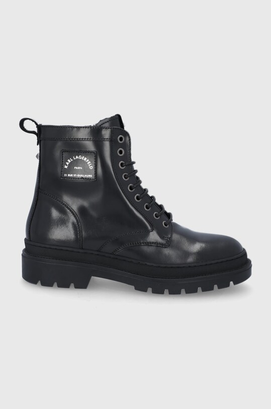 Karl Lagerfeld Ghete de piele casual negru KL11251.000