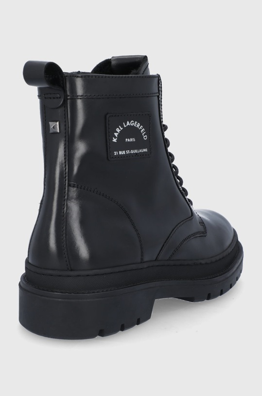 Încălțăminte Karl Lagerfeld Ghete de piele KL11251.000 negru