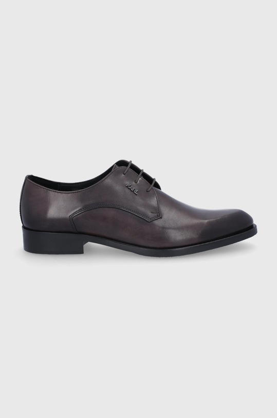 Kožené polobotky Karl Lagerfeld přírodní kůže hnědá KL12270.Dark.Brown