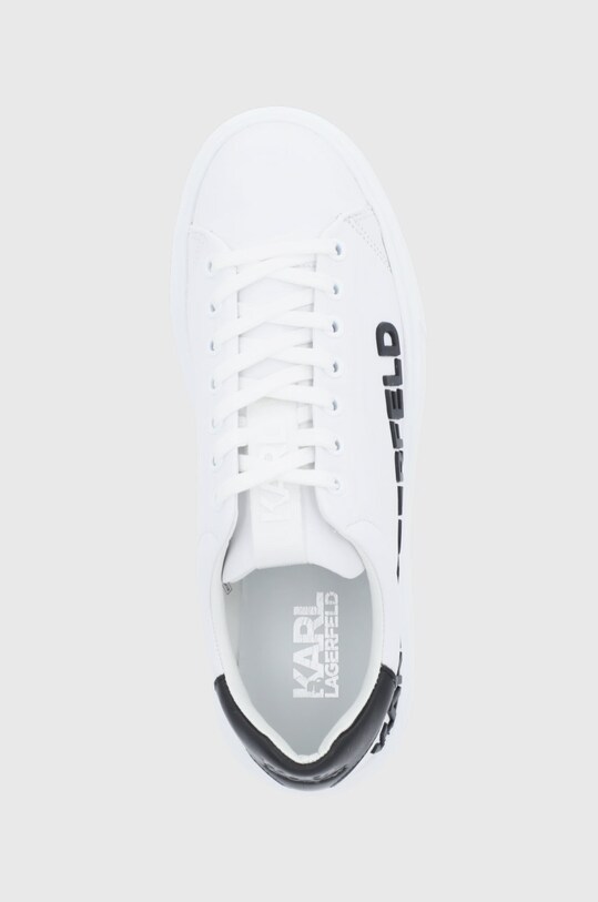 Kožne cipele Karl Lagerfeld MAXI KUP bijela KL52225.010