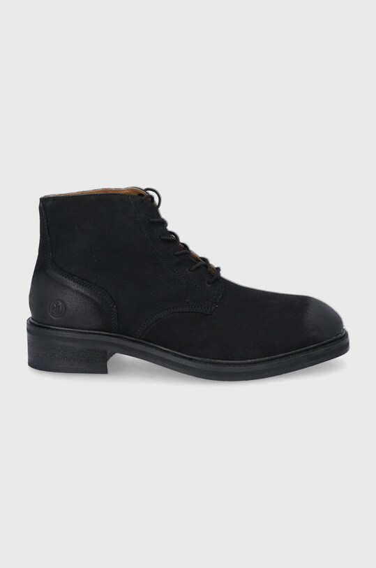 Superdry Pantofi înalți de piele elegant negru MF210062A.02A
