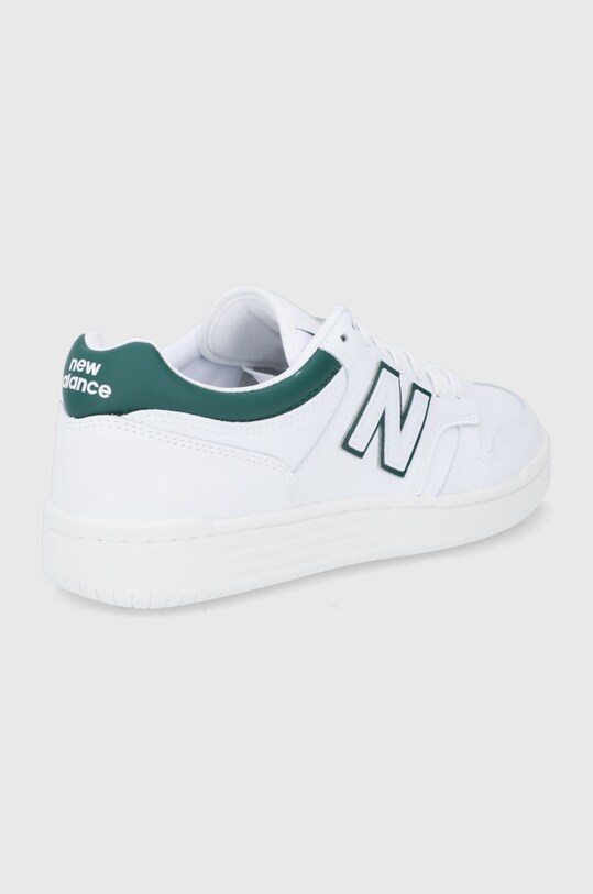 Încălțăminte New Balance sneakers de piele BB480LGT 480 BB480LGT alb