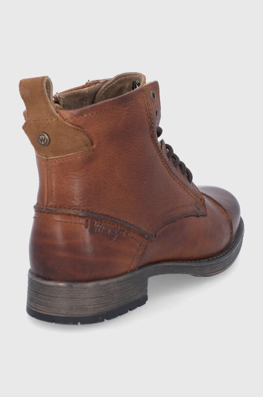 Obuwie Wrangler Trzewiki skórzane WM12060A.064 brązowy