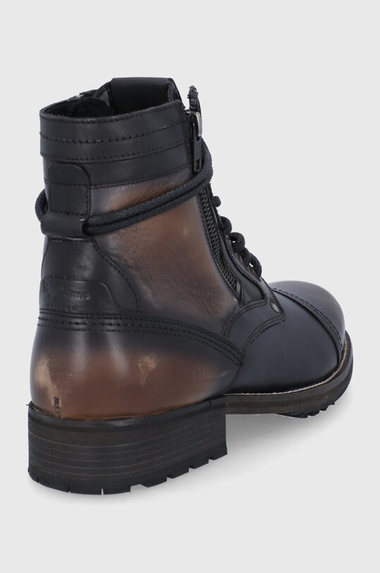 Obuwie Pepe Jeans Buty skórzane PMS50207 czarny