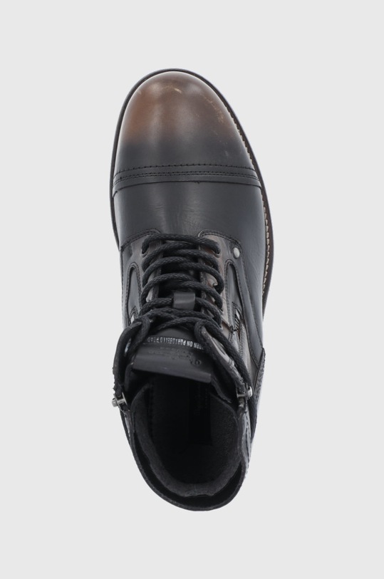 Pepe Jeans Buty skórzane czarny PMS50207