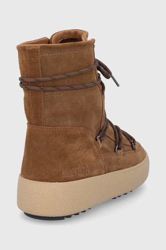 Obuwie Moon Boot Śniegowce zamszowe MB Mtrack Lace Suede 24400100.MB.MTRACK.LACE brązowy