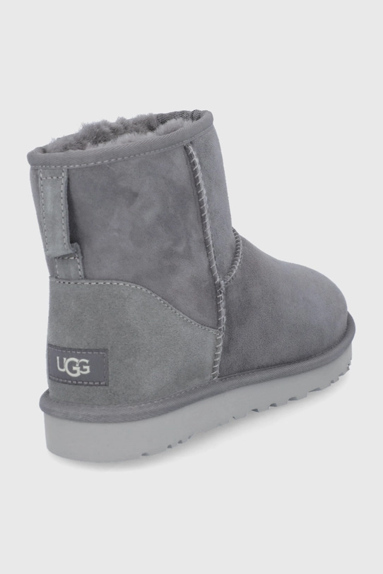 Încălțăminte UGG cizme de zăpadă din piele întoarsă Classic Mini 1002072.DGRY gri