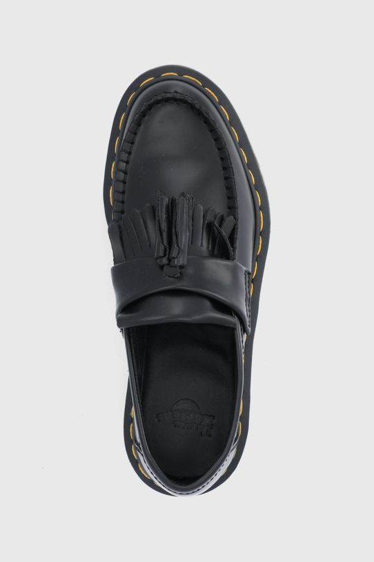 Kožené mokasíny Dr. Martens Adrian Yellow Stitch čierna DM22209001