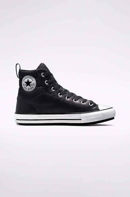 Kožené kecky Converse Chuck Taylor All Star Berkshire plochá černá 171448C.BLACK