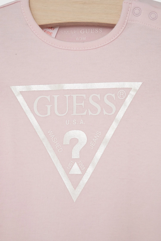 Chłopiec Guess Śpioszki niemowlęce H02W00.KA6W0 różowy