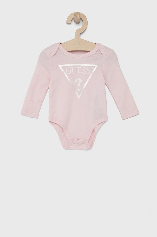 Guess Body niemowlęce wzorzyste różowy H02W01.KA6W0