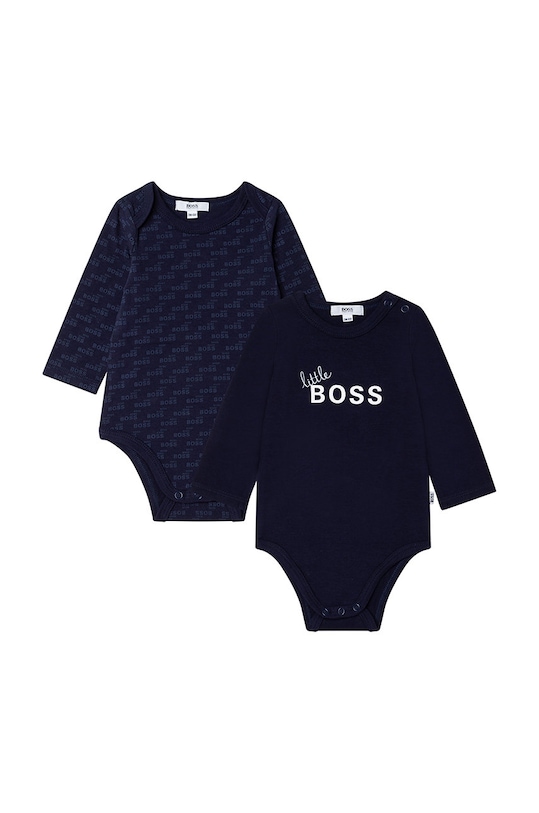 BOSS Body niemowlęce (2-pack) J98327.K wzorzyste granatowy J98327.K