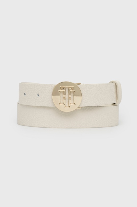 Tommy Hilfiger Pasek skórzany beżowy AW0AW10585.4890