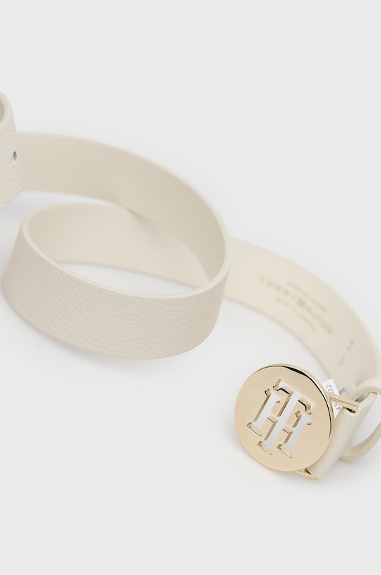 Tommy Hilfiger Pasek skórzany AW0AW10585.4890 beżowy AW21
