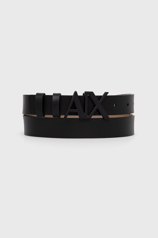 Armani Exchange Pasek skórzany 941134.1A757.NOS czarny 941134.1A757.NOS