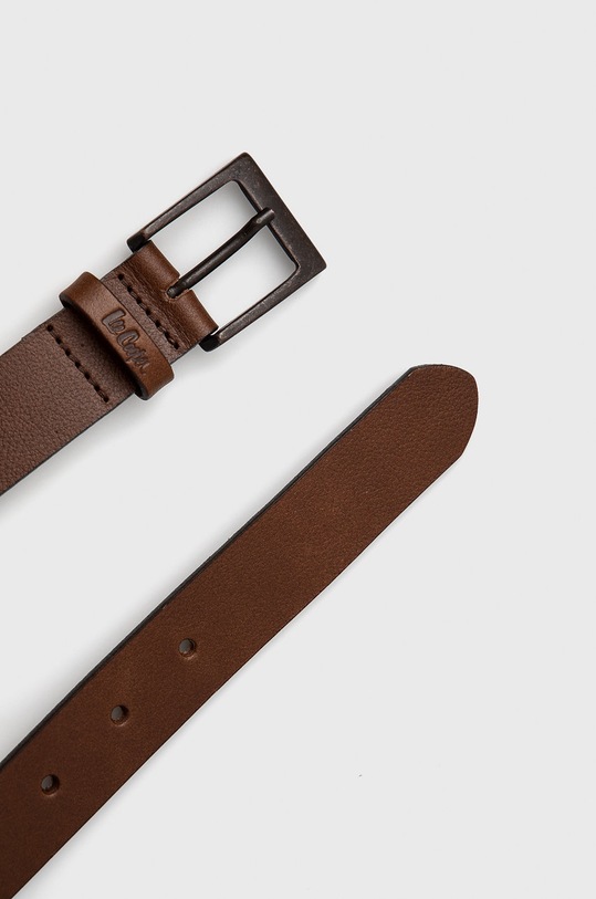Lee Cooper Pasek skórzany LCJ110.BROWN brązowy AW21