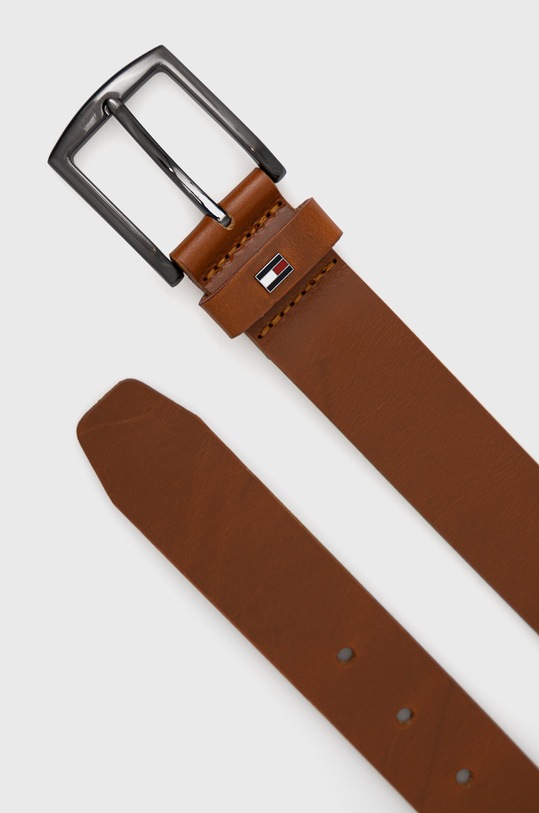 Tommy Hilfiger Pasek skórzany AM0AM07980.4890 brązowy AW21