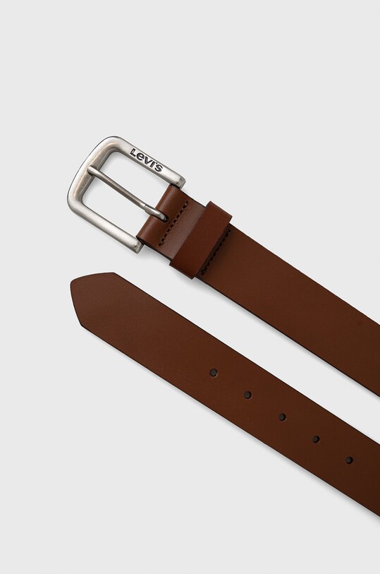 Шкіряний ремінь Levi's 38016.0195 коричневий SS23
