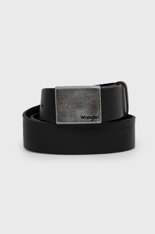 Wrangler Pasek skórzany czarny W0E3U1100