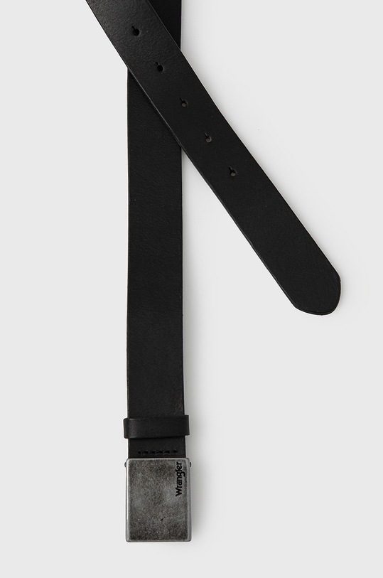 Wrangler Pasek skórzany W0E3U1100 czarny AA00