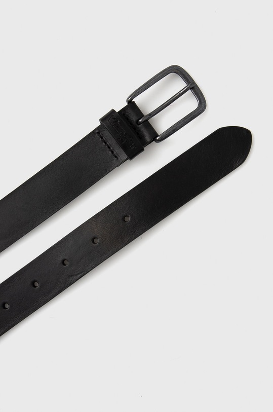 Kožený opasok Wrangler W0E4U1100 čierna AA00