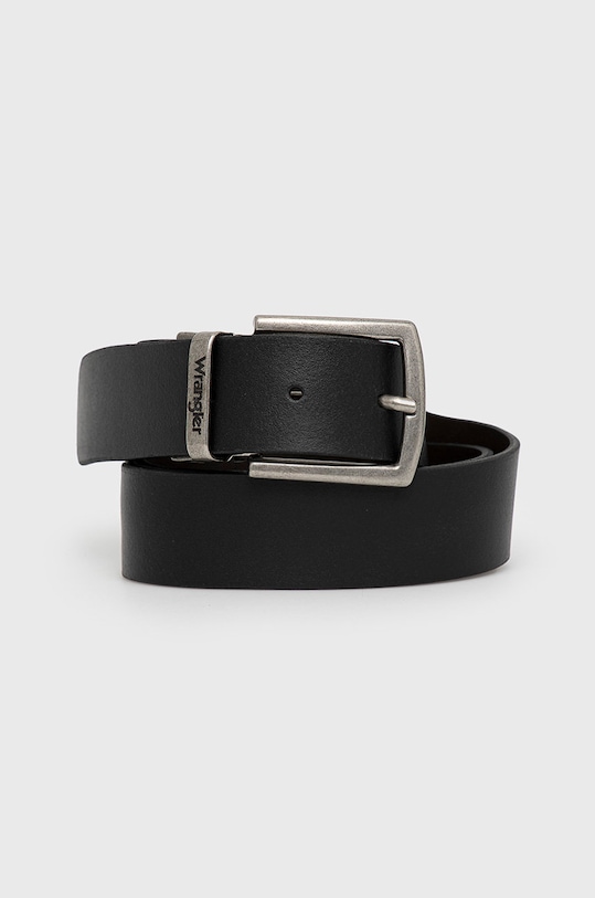 Wrangler Pasek skórzany dwustronny czarny W0E7US100