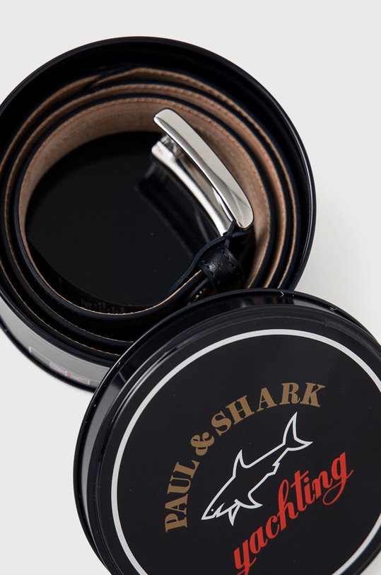 Akcesoria Paul&Shark Pasek skórzany C0P6000 granatowy