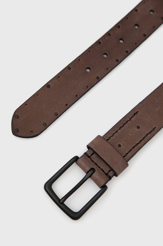 AllSaints Pasek skórzany AS400144 czarny AW21