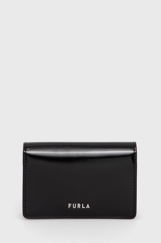 Furla Etui na karty skórzane skóra licowa czarny WP00154.T20000.O6000