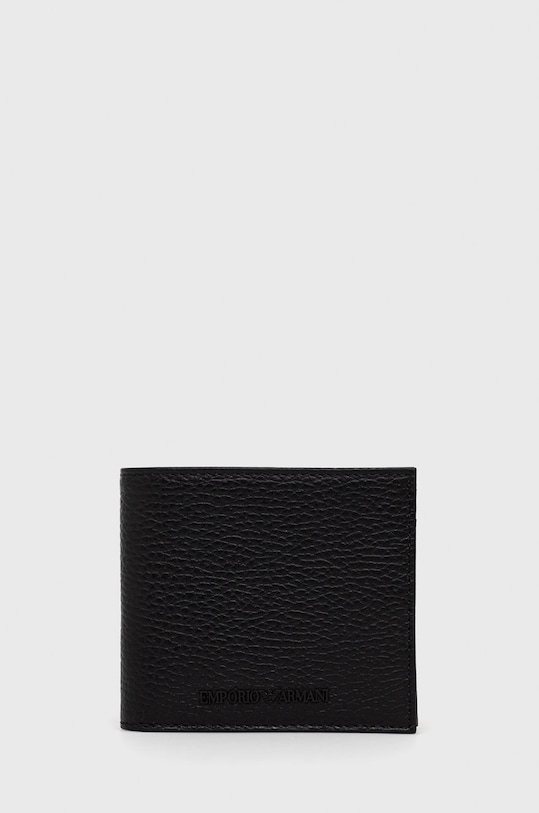 Кожаный кошелек Emporio Armani кожа чёрный Y4R167.Y068E