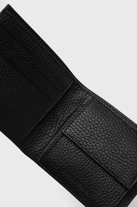 Akcesoria Emporio Armani portfel skórzany Y4R167.Y068E czarny