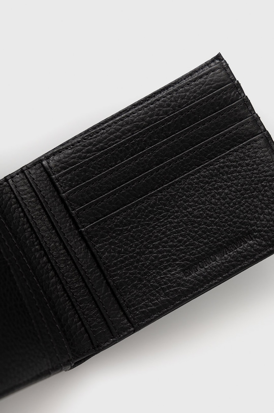 Accessori Emporio Armani portafolgio in pelle e portachiavi Y4R222.Y068E nero