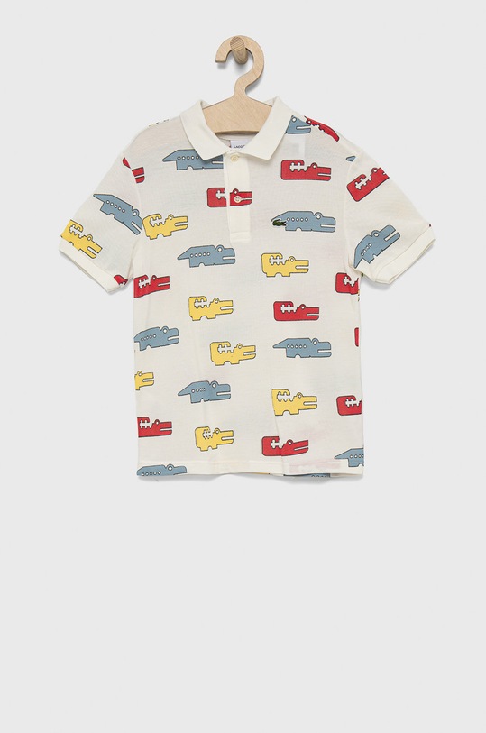 Lacoste Polo bawełniane dziecięce PJ7805 wzorzyste multicolor PJ7805