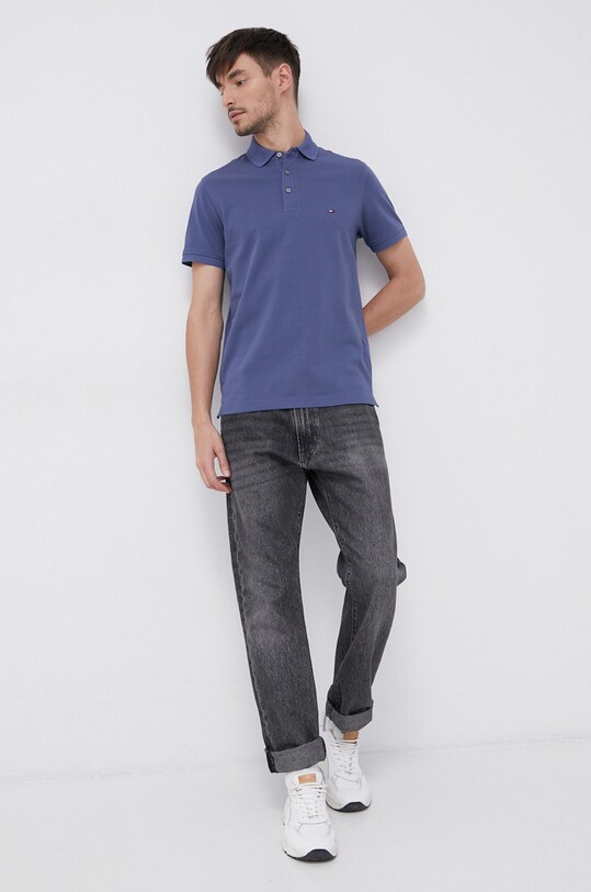 Поло Tommy Hilfiger MW0MW17771.4890 фіолетовий AW25