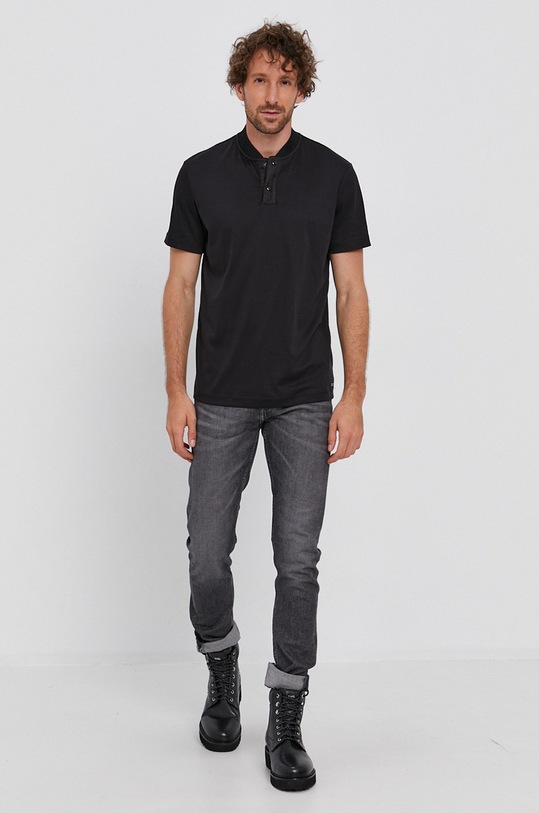 HUGO Polo 50454205 50454205 czarny AW21