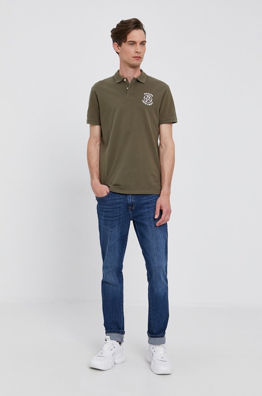Pepe Jeans Polo PM541763.736 zielony AW21