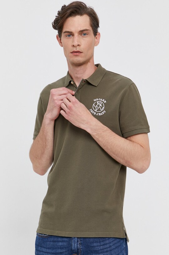 Pepe Jeans Tricou Polo verde PM541763.736