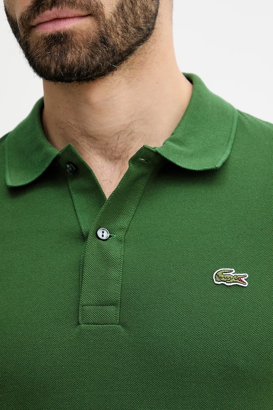 Bavlnené polo tričko Lacoste PH4012. zelená