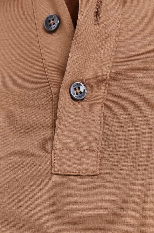 Bavlnené polo tričko Boss 50459486 béžová