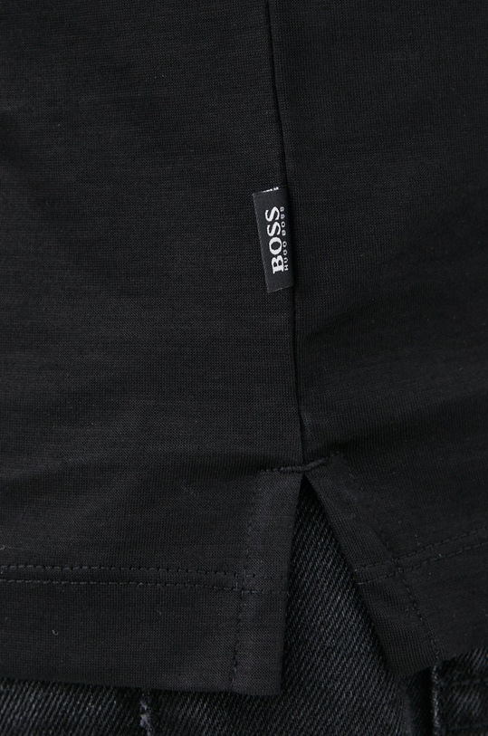 Bavlnené polo tričko Boss 50459486 čierna